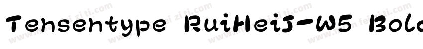 Tensentype RuiHeiJ-W5 Bold字体转换